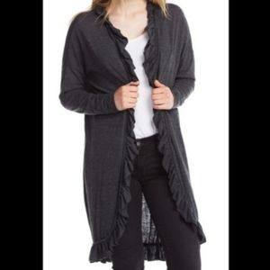 Anthropologie Chaser Ruffled Cardigan